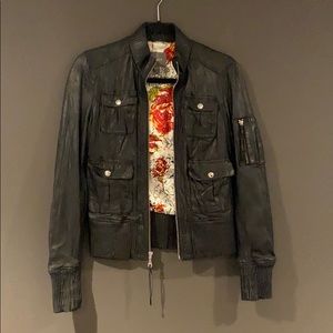 Leather Bomber Jacket by Kenna T - MOVING SALE 🔥